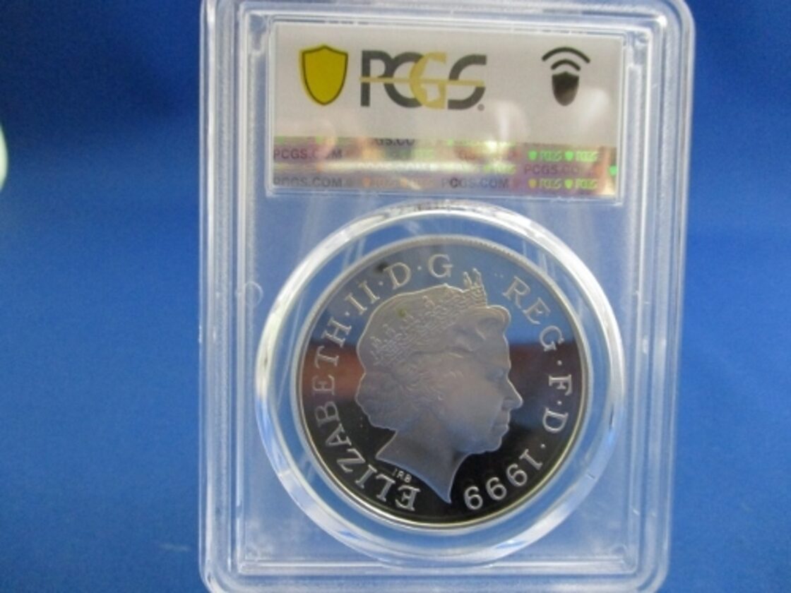 イギリス☆ダイアナ妃追悼記念5ポンド銀貨／1999年／PCGS PR69 DCAM 