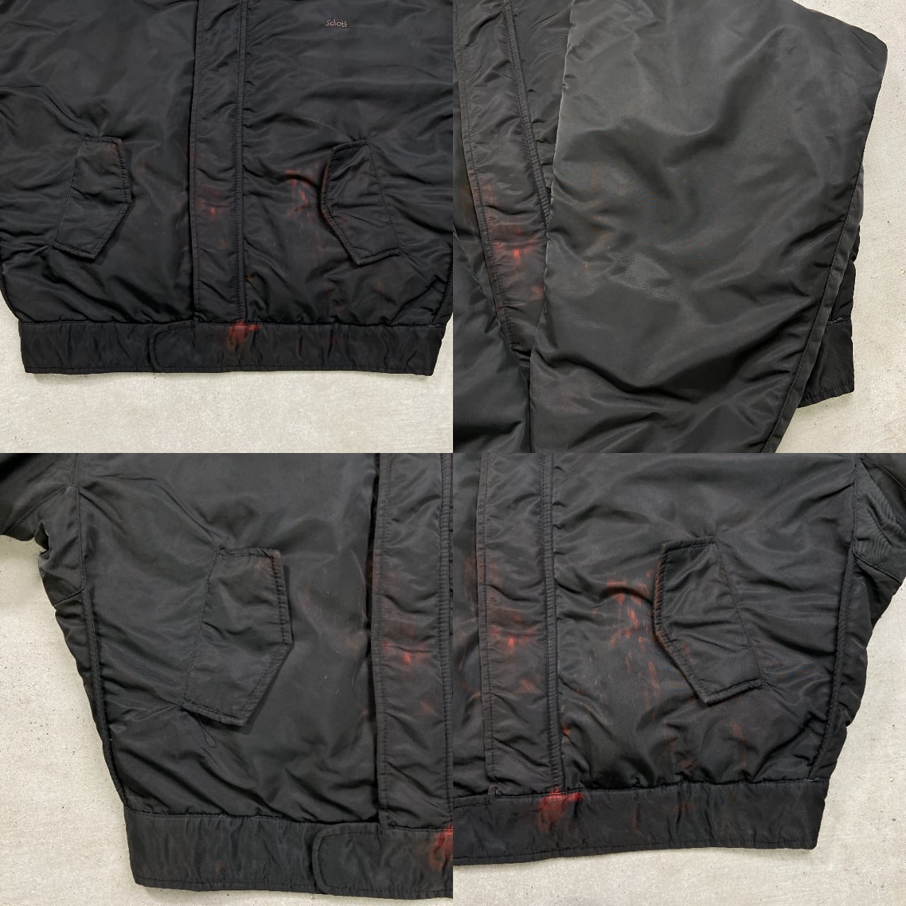 Schott ショット MA-1 ミリタリー フライトジャケット 民間品 メンズ