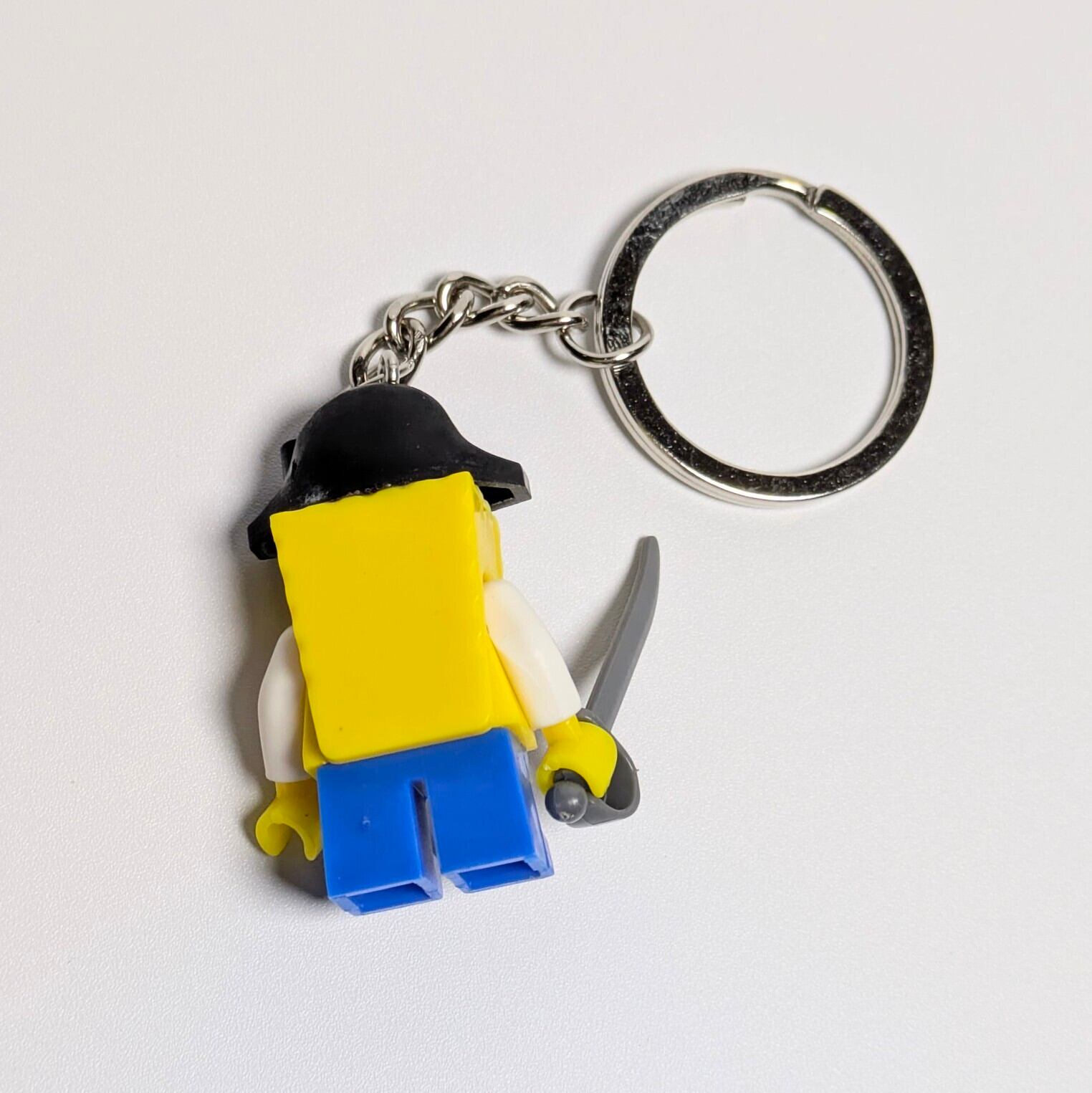 【ブロックフィギュアキーホルダー】 SpongeBob SquarePants / スポンジボブ / 海賊ver. / パイレーツボブ 〚アメリカン雑貨 アメトイ〛