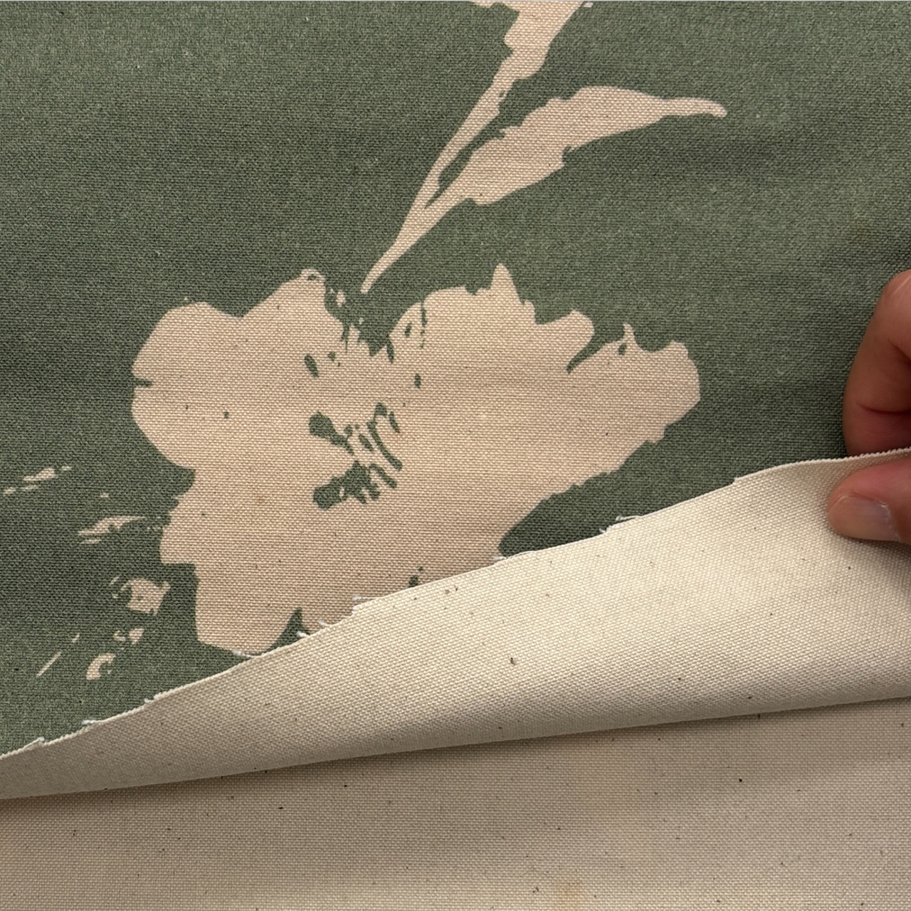 TC470◆80cm◆M◆製作事例あり◆10号倉敷帆布生地◆マレファブ◆花柄