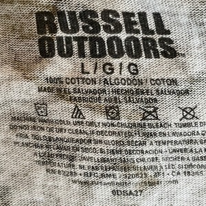 【Russell outdoors】総柄 リアルツリー カモフラ ポケット 長袖Tシャツ ロンT ミリタリー アメリカ古着