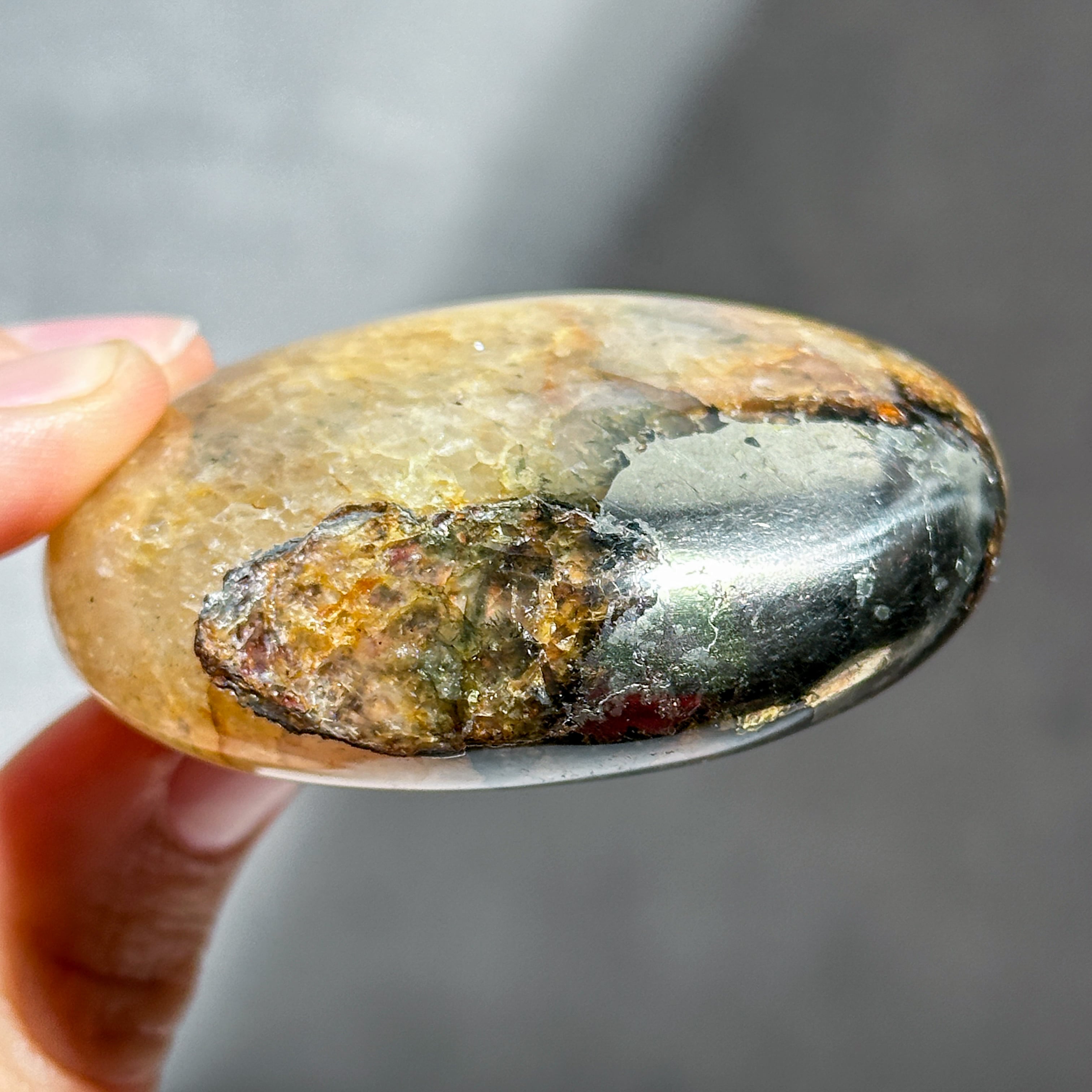 パイライト with クォーツ パーム42◇Pyrite with Quartz◇天然石
