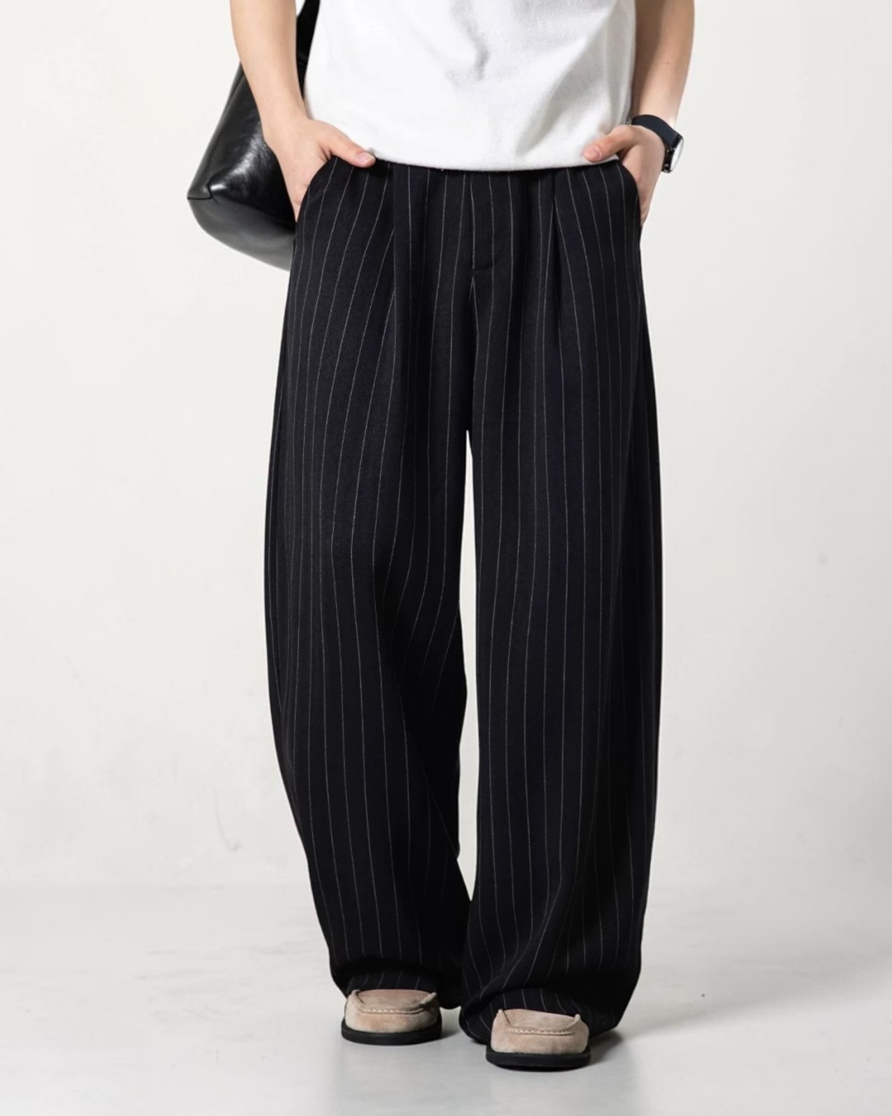 Still Stripe Wide Pants（70％/95％）