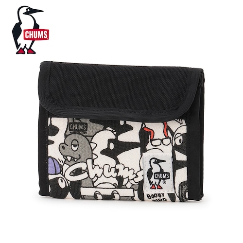 CHUMS チャムス トリフォルドウォレット スウェットナイロン 三つ折り財布 キーケース付き コンパクトウォレット 撥水・撥油・防汚 CH60-3612 BoobyMania
