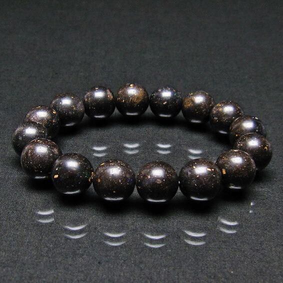 ブラックオパール ブレスレット 14mm 111-17702