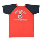 80s ニューメキシコ州立軍事学校 ヴィンテージTシャツ ミリタリー 赤黒 2トーン サイズM相当 古着 @BZ0197