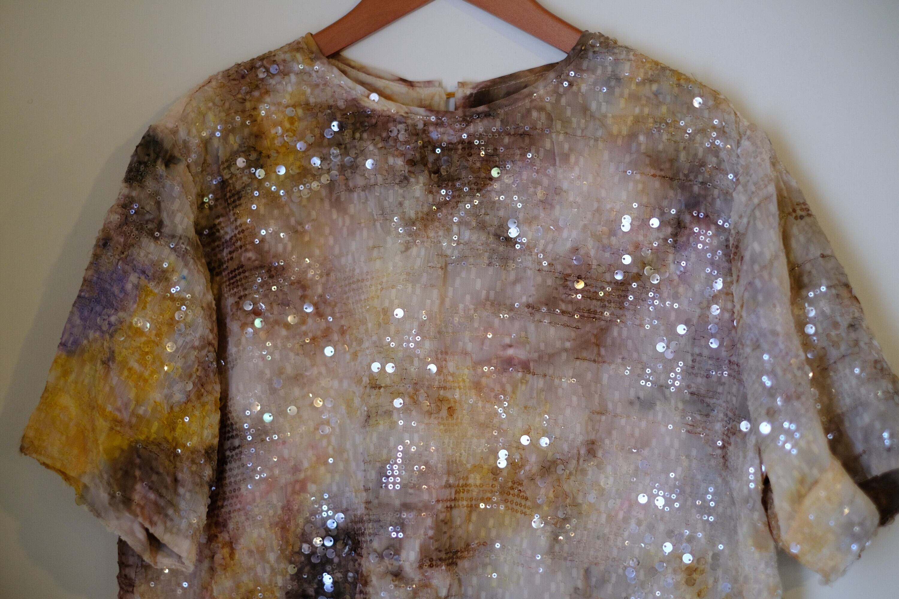 【remake】スパンコールトップス　u-0194