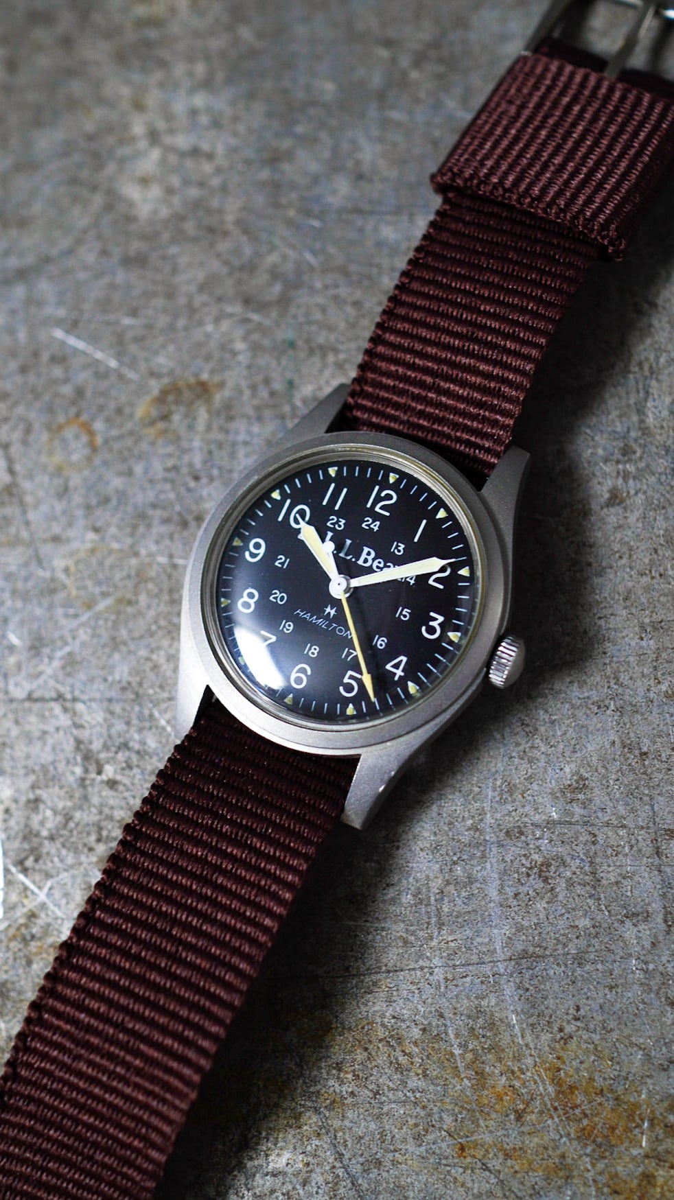 1980s】L.L.BEAN エルエルビーン フィールドウォッチ 《HAMILTON 