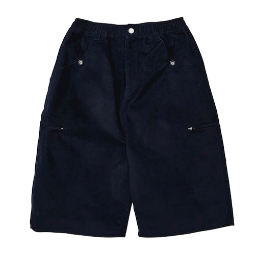rajabrooke / CORDUROY STRETCH SHORTS NAVY