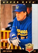 MLBカード 93UPPERDECK Jim Tatum STAR ROOKIE  #013 BREWERS
