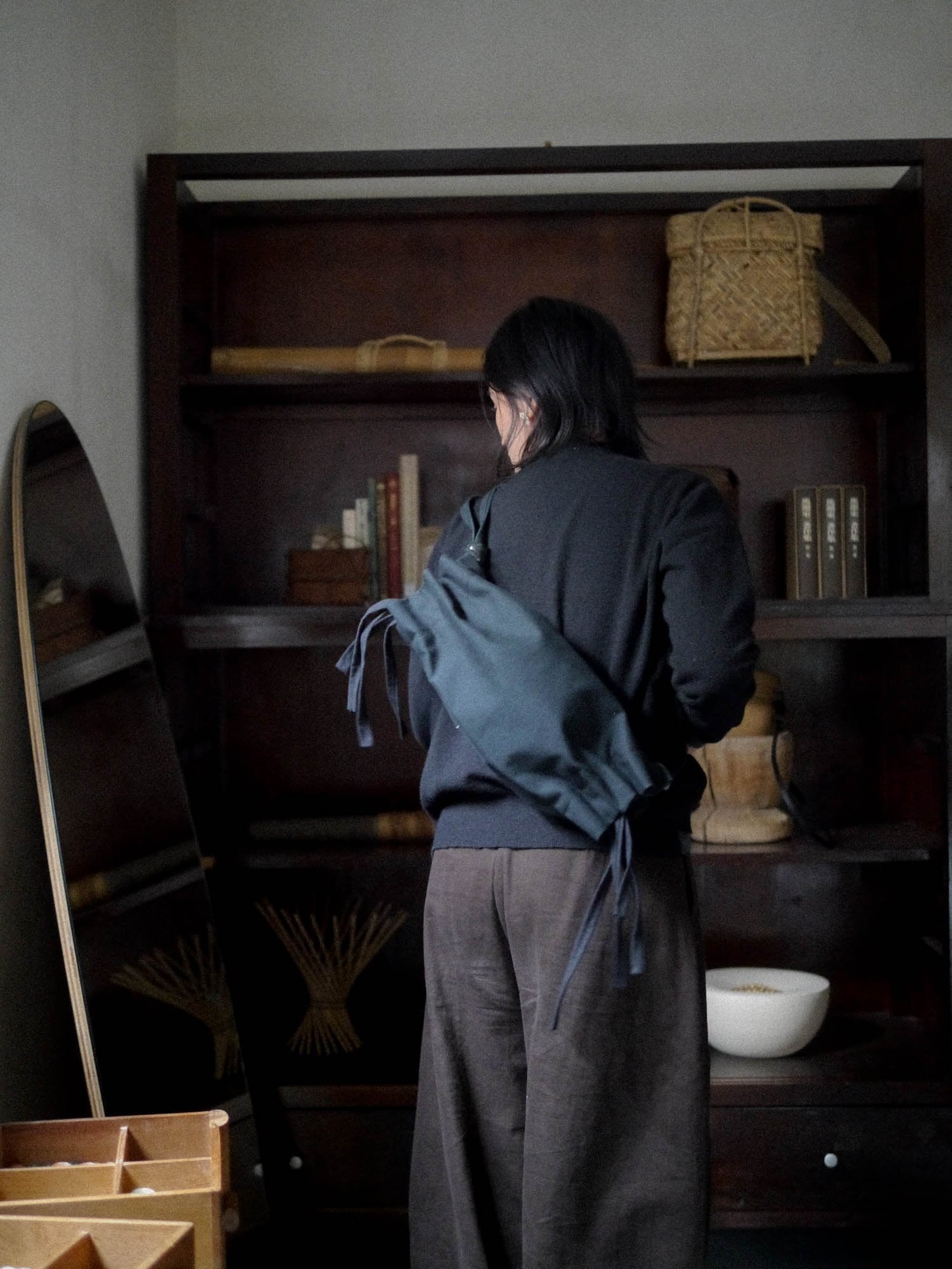 【予約】KAMARO'AN Jade Fisherman Bag