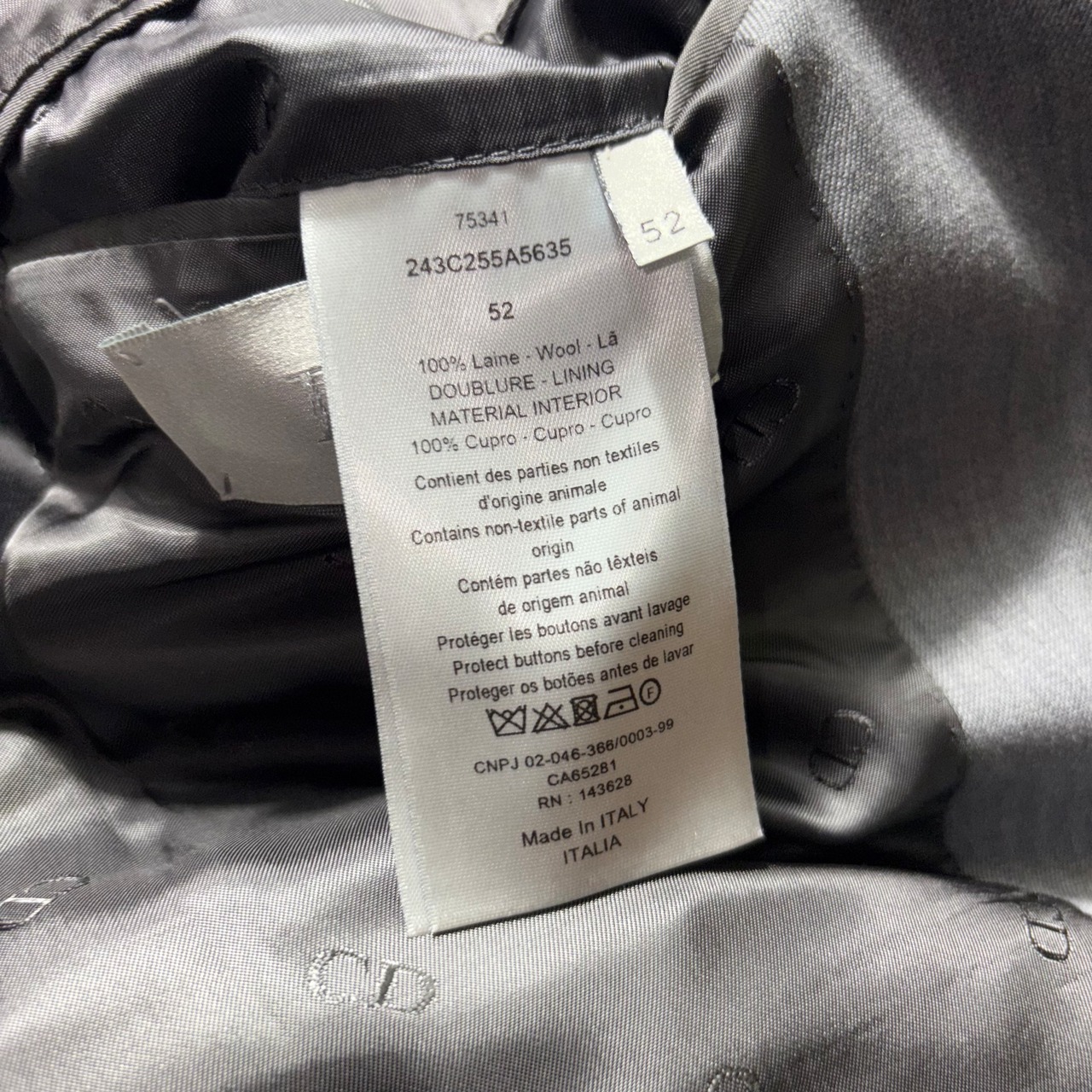 DIOR MEN by Kim Jones short tailored jacket