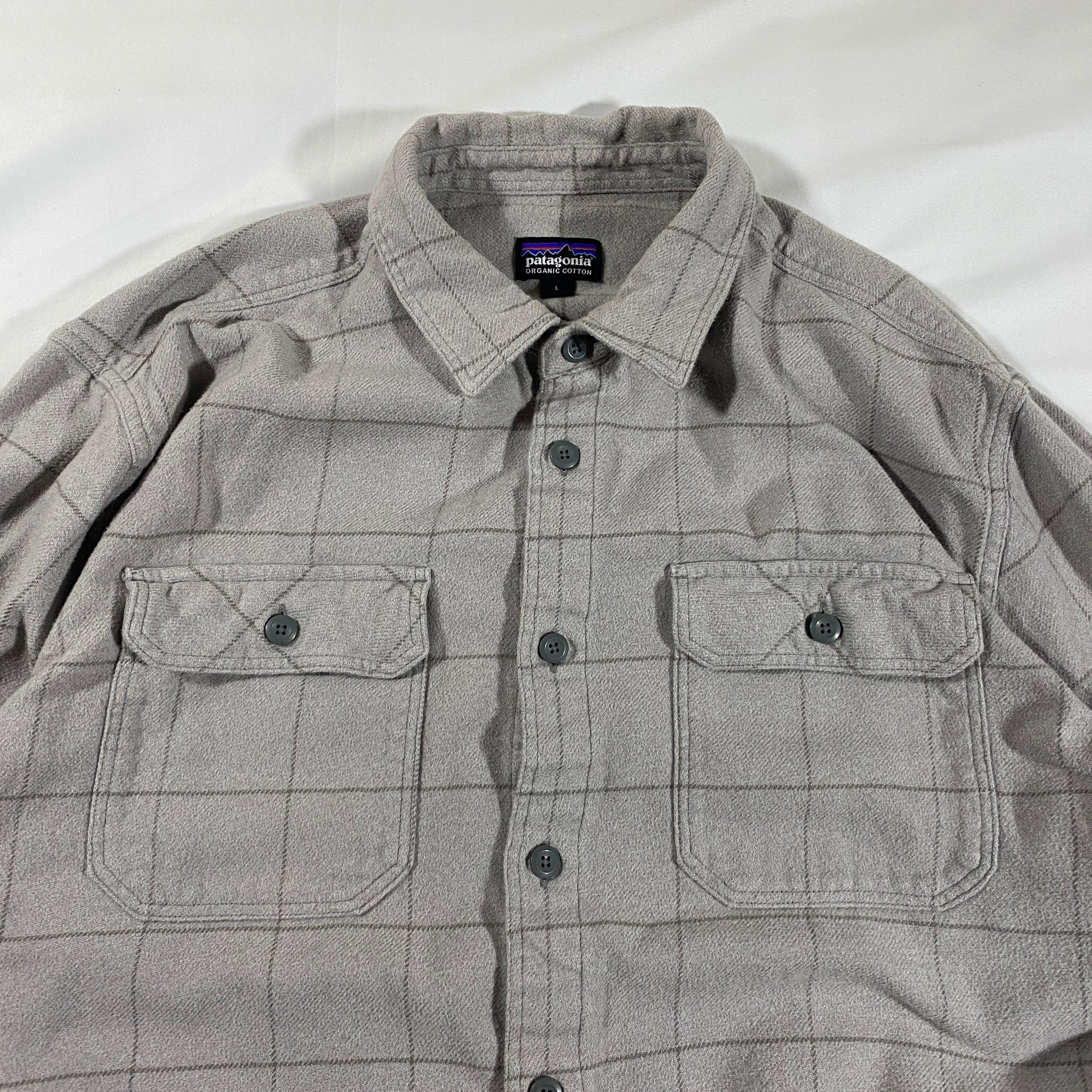 L Patagonia オーガニックコットン フランネルシャツ | WAGENTYPEII