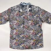 KAWATANI SHIRT カワタニシャツ 花柄 BD ボタンダウン 長袖 柄シャツ M/マルチ メンズ 河谷シャツ