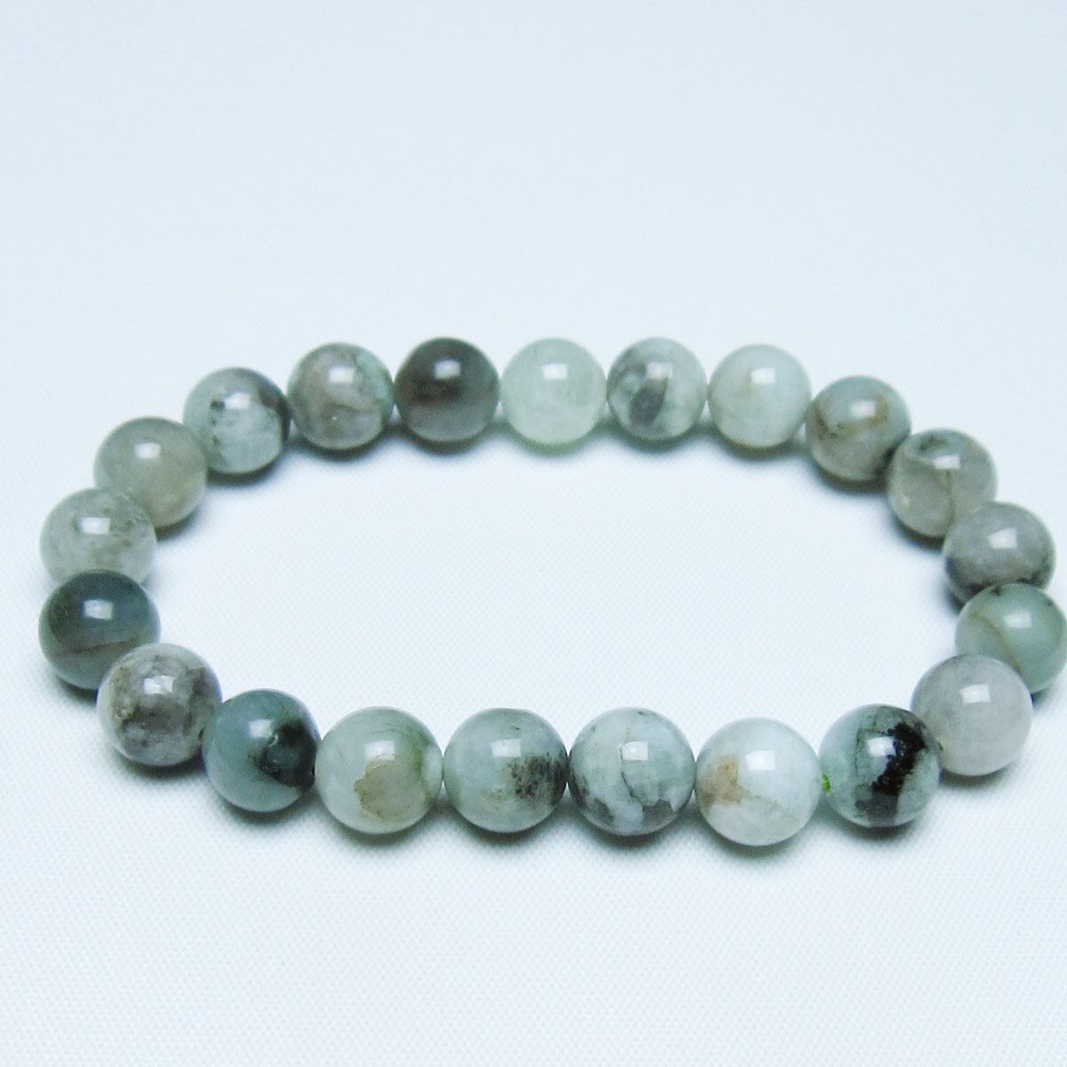 エメラルド ブレスレット 9mm 一点物 メール便可 [M便 1/10] 111-46050