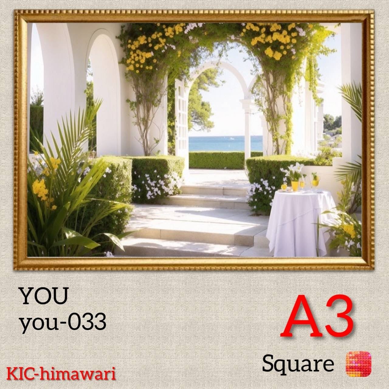 A3サイズ 四角ビーズ【you-033】ダイヤモンドアート