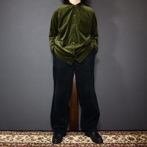 khaki beautiful "velours" shirt