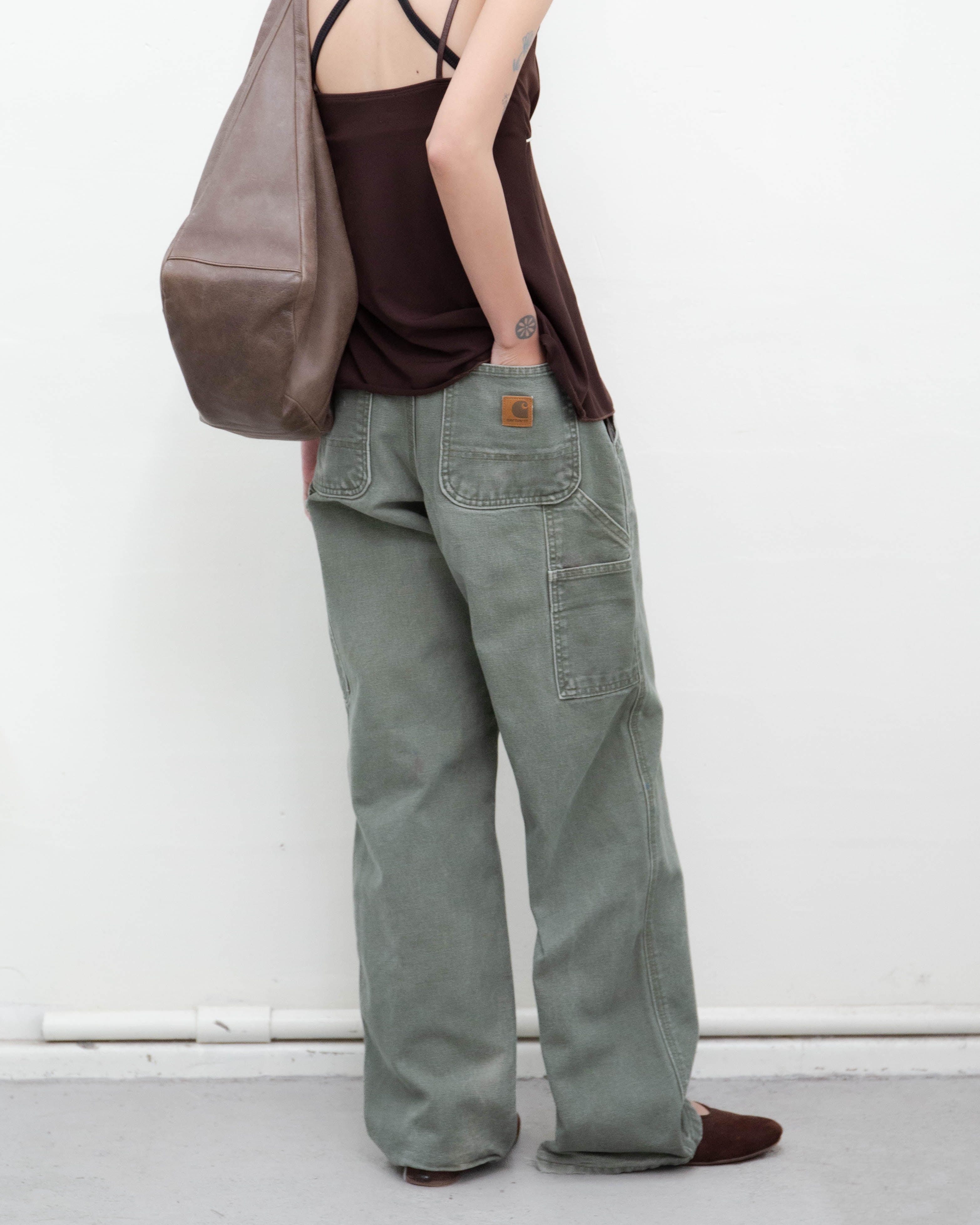 パンツ 00s Carhartt painter pants good damage early 2000s Carhartt - good faded duck painter pants | LUIK FINN