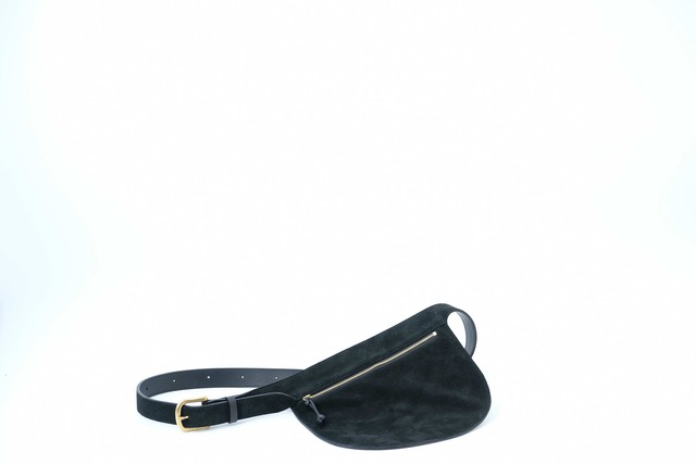 MARROW/MA-AC6309 VELOUR WAISTPOUCH BLACK