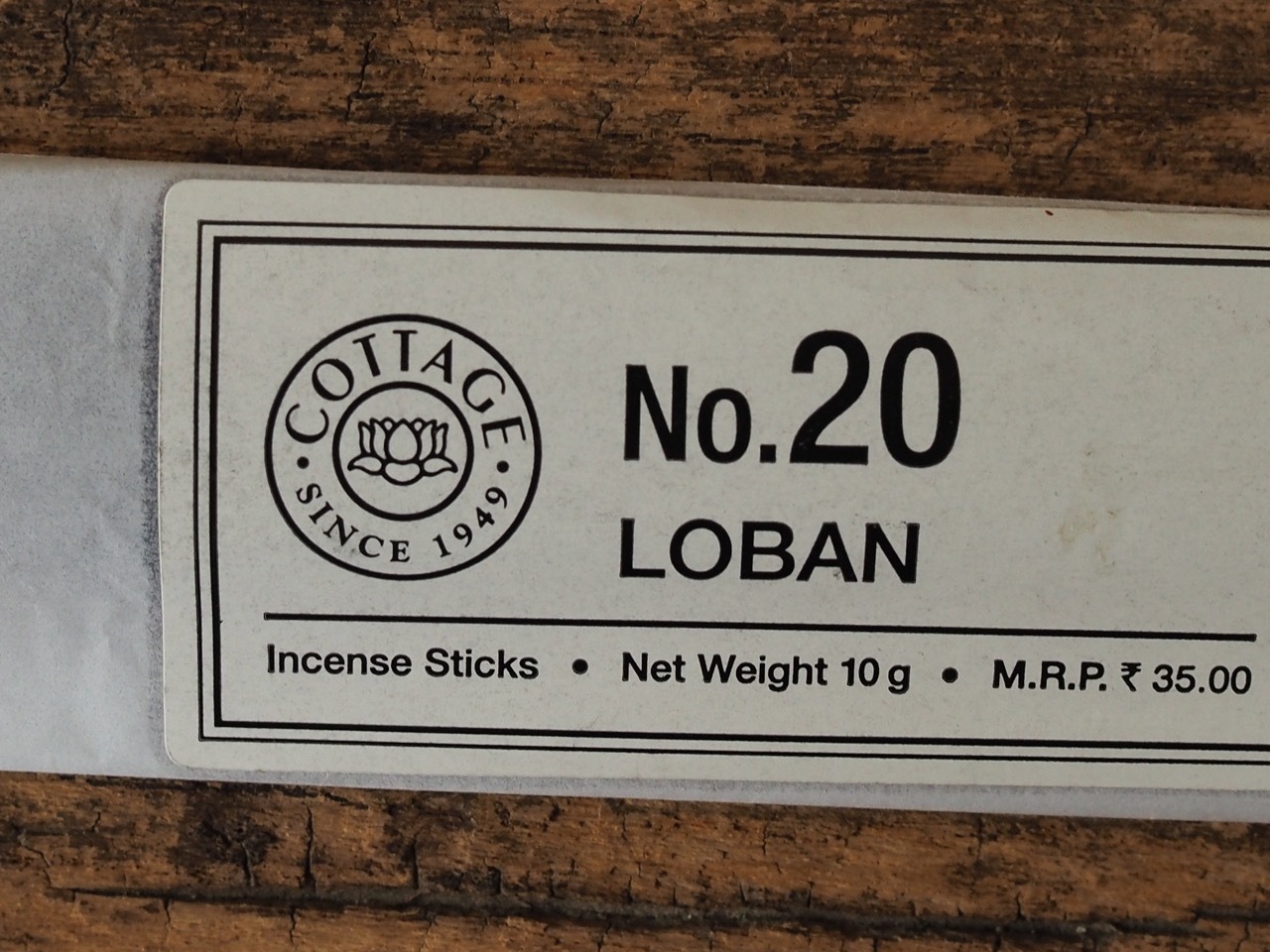 incense stick from Aurobindo Ashram