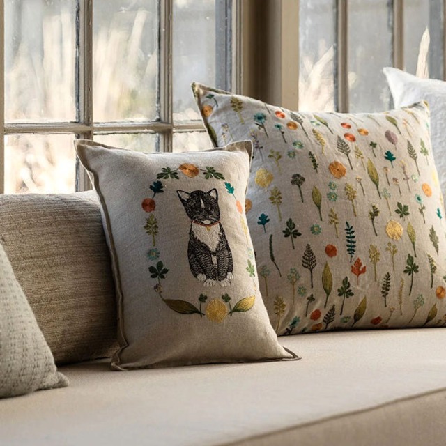 Coral & Tusk クッションカバー Kitten Cameo (30x40)