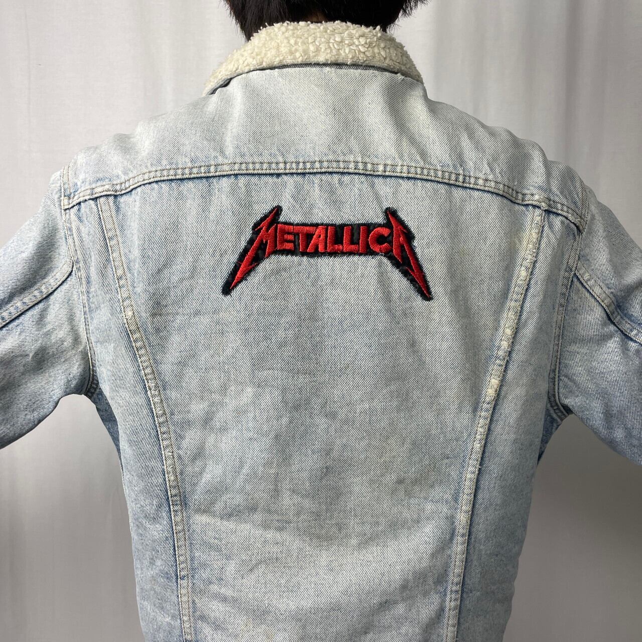 80年代 Levi's リーバイス デニムボアジャケット ワッペンカスタム
