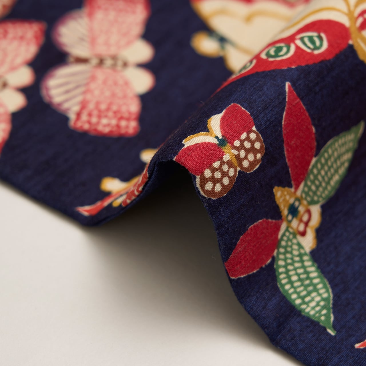 国画会会員 立花長子 蝶々の模様 型絵染名古屋帯【未着用品】 | かわの屋