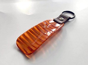 靴べら(オレンジ)◆携帯に便利なキーリング付き◆父の日のプレゼントに♪めがね産地福井から