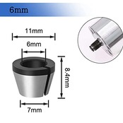Bestgle3本セットトリマーコレットチャック 6mm/6.35mm/8mmリョービ コレットチャックトリマ用 トリマーアクセサリ コレットチャック