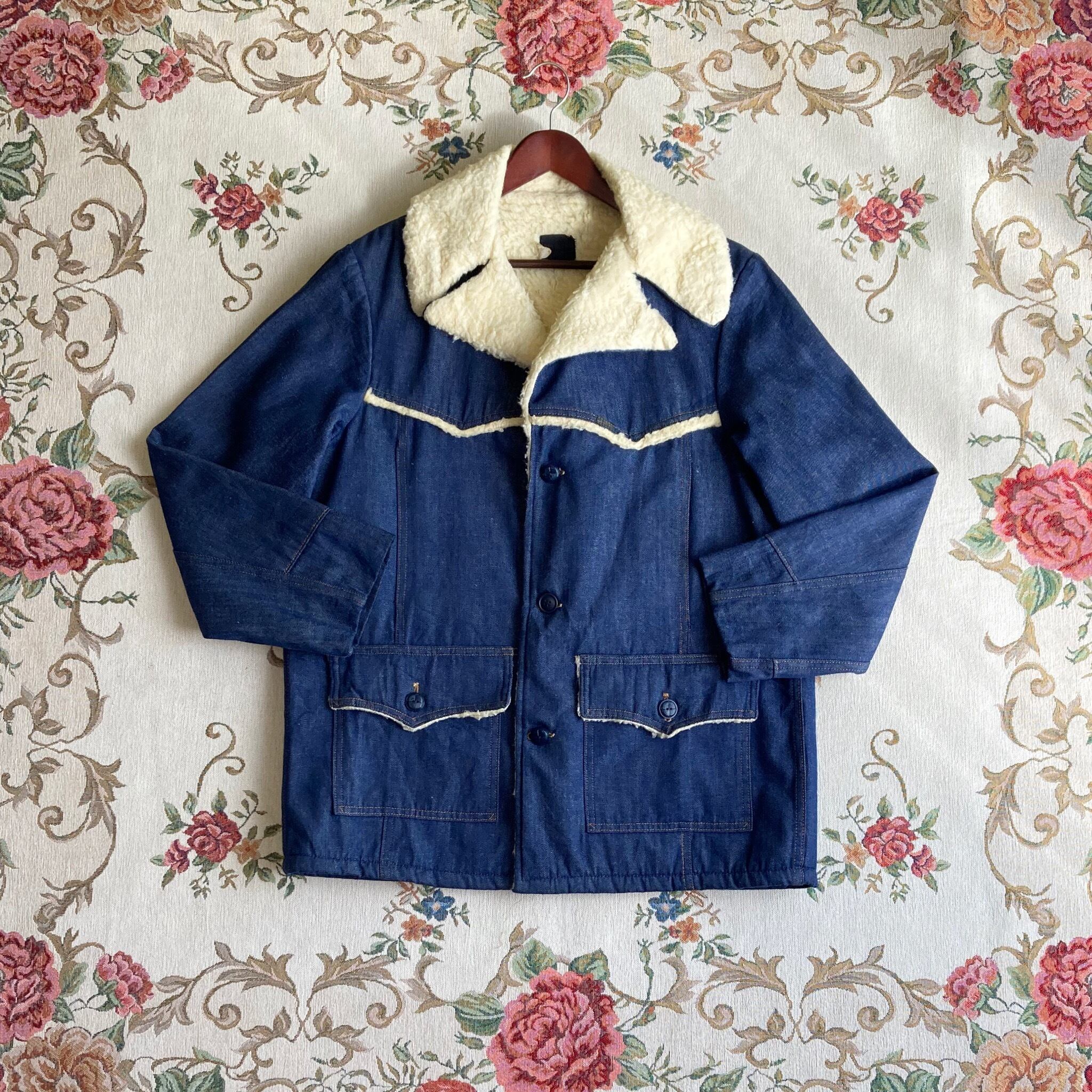 vintage boa denim jacket