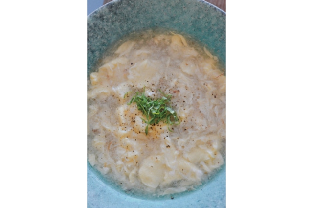【レシピ】長芋と卵のスープ