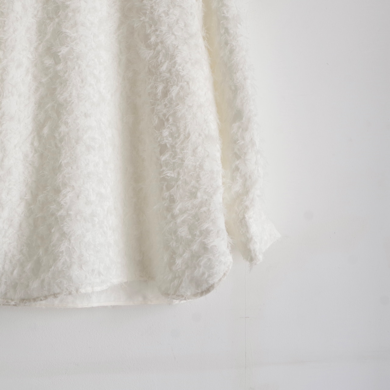 SINME  シャギーブラウス ホワイト