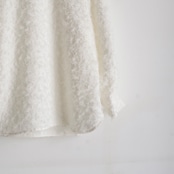 SINME  シャギーブラウス ホワイト