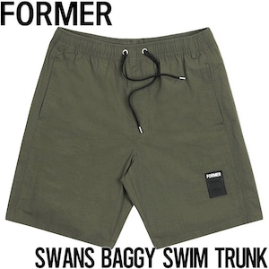 ショーツ ハイブリッドショーツ FORMER フォーマー SWANS BAGGY SWIM TRUNK FBO-24101 DEEP OLIVE 日本代理店正規品28