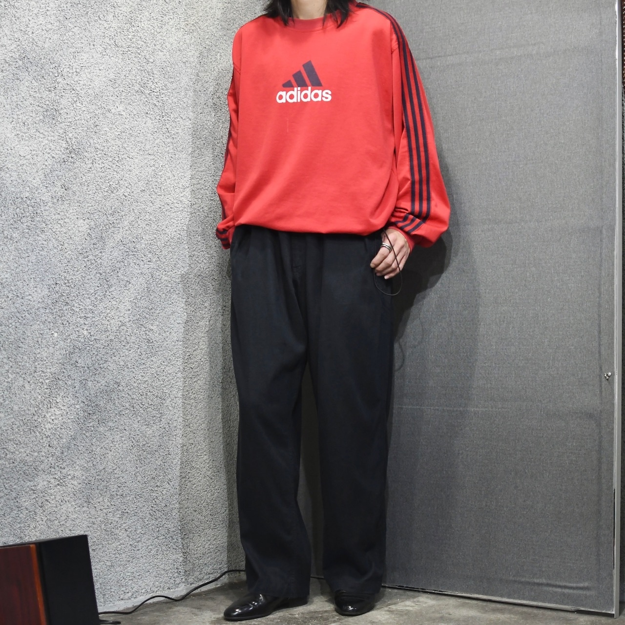 custom draw cord adidas long sleeve tee