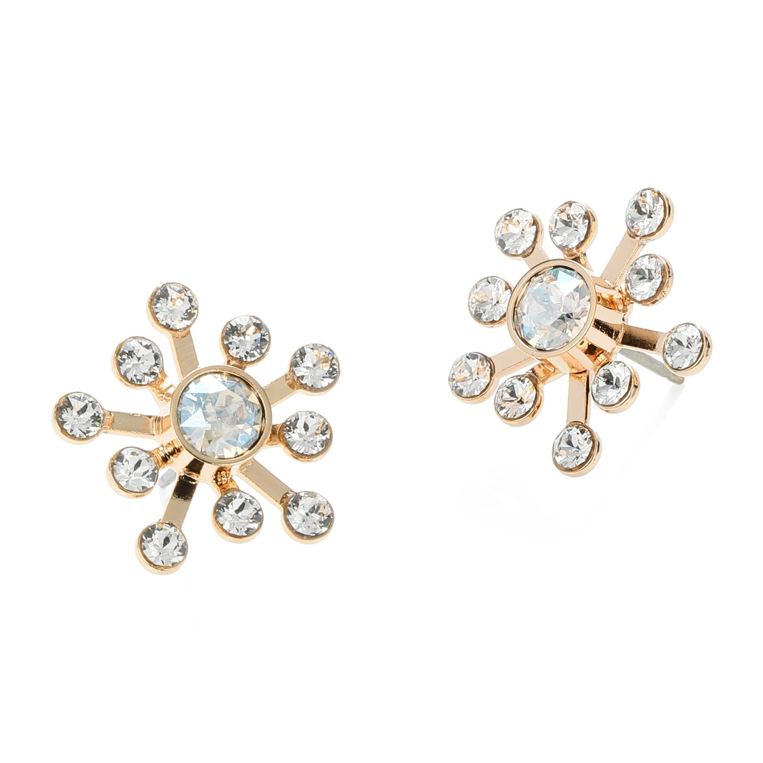 ピンクと黒の花火ピアス www.pefc.com.uy