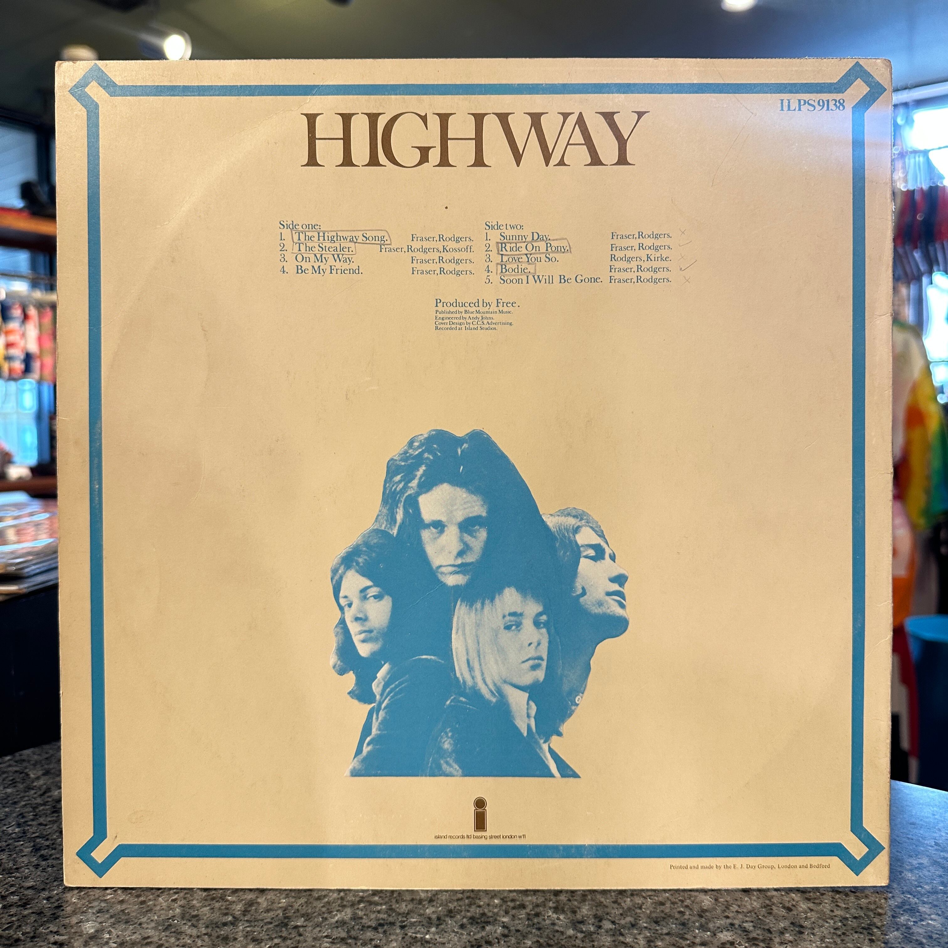 LP】FREE/Highway | SORC 中古アナログレコード専門店
