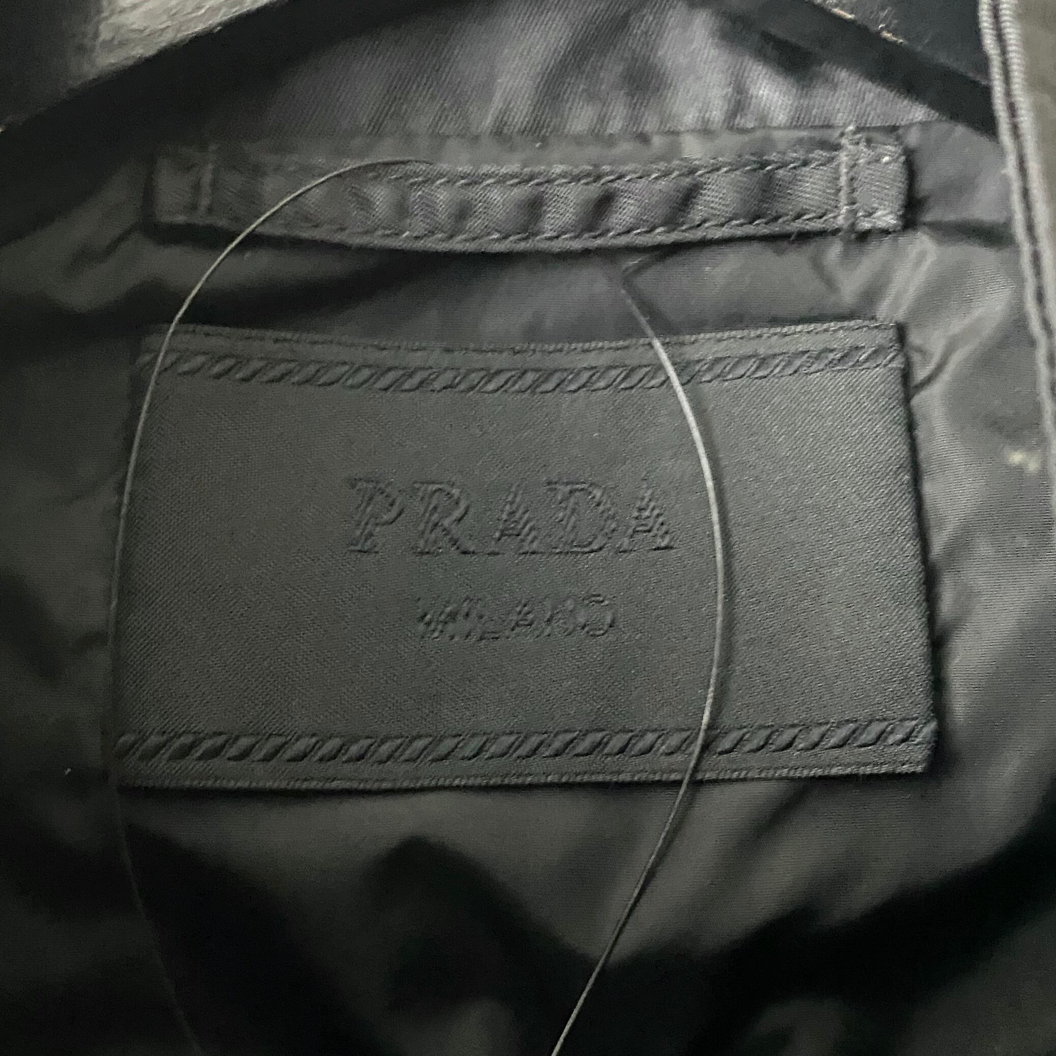PRADA leather switching nylon riders jacket | NOIR ONLINE