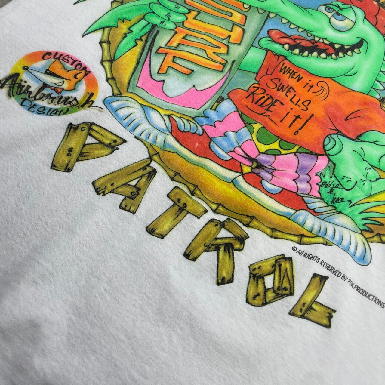 90年代 FOX PRODUCTIONS エアブラシアートTシャツ ワニ アニマル