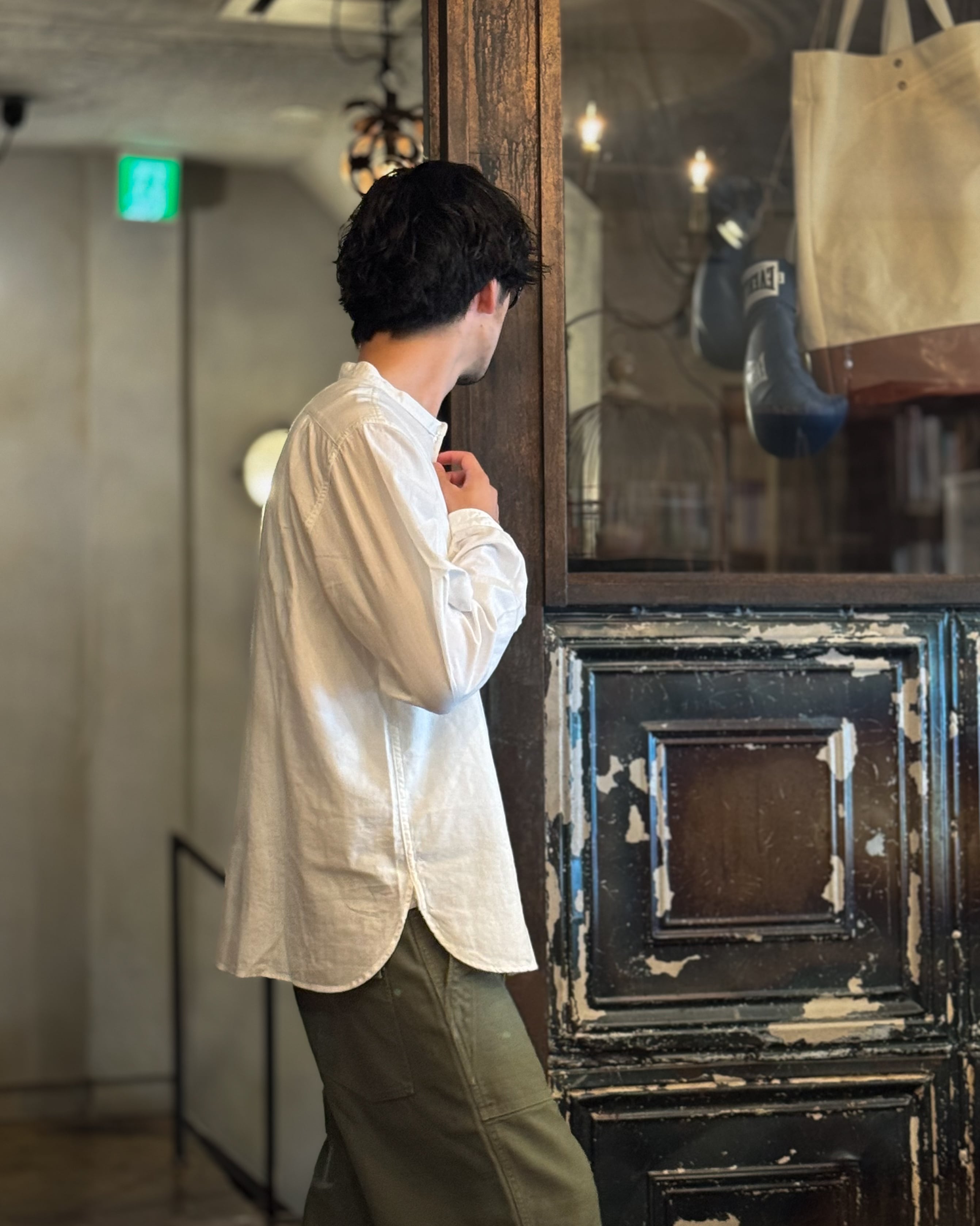 FULLCOUNT/フルカウント Stand Collar Chambray Shirt 4900 | MAMBO