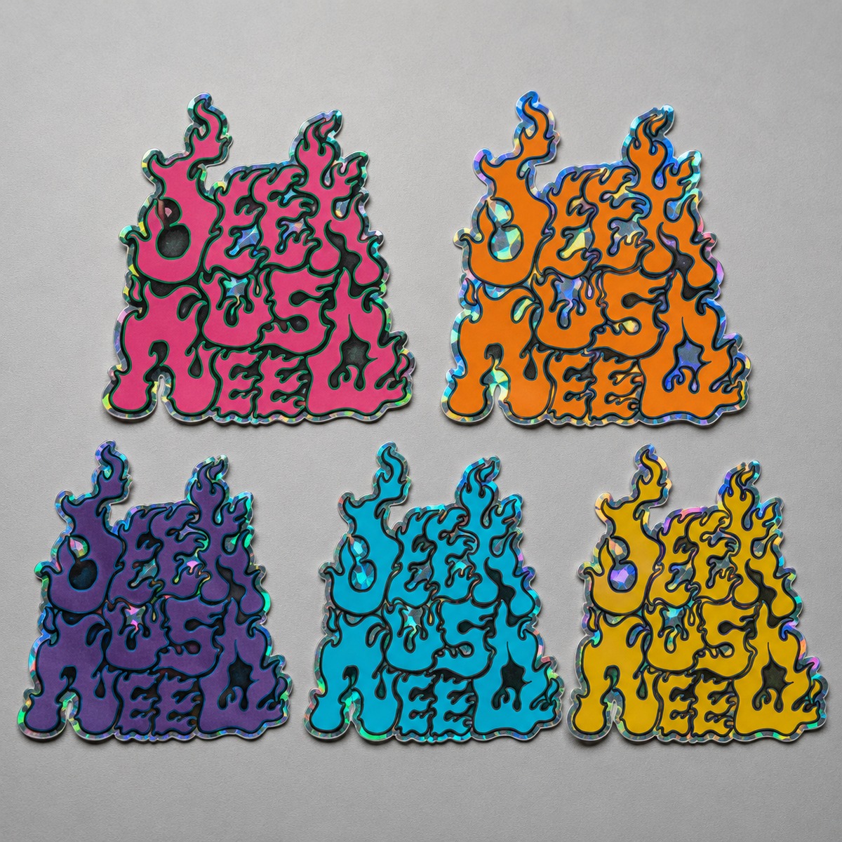 ホログラムステッカー(全5色・単品販売) | SEEK US NEED STORE
