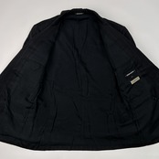 希少 80s DOMON ドモン チョークストライプ ダブル スーツ セットアップ サイズ M /ビンテージ/上下セット/ブラック系