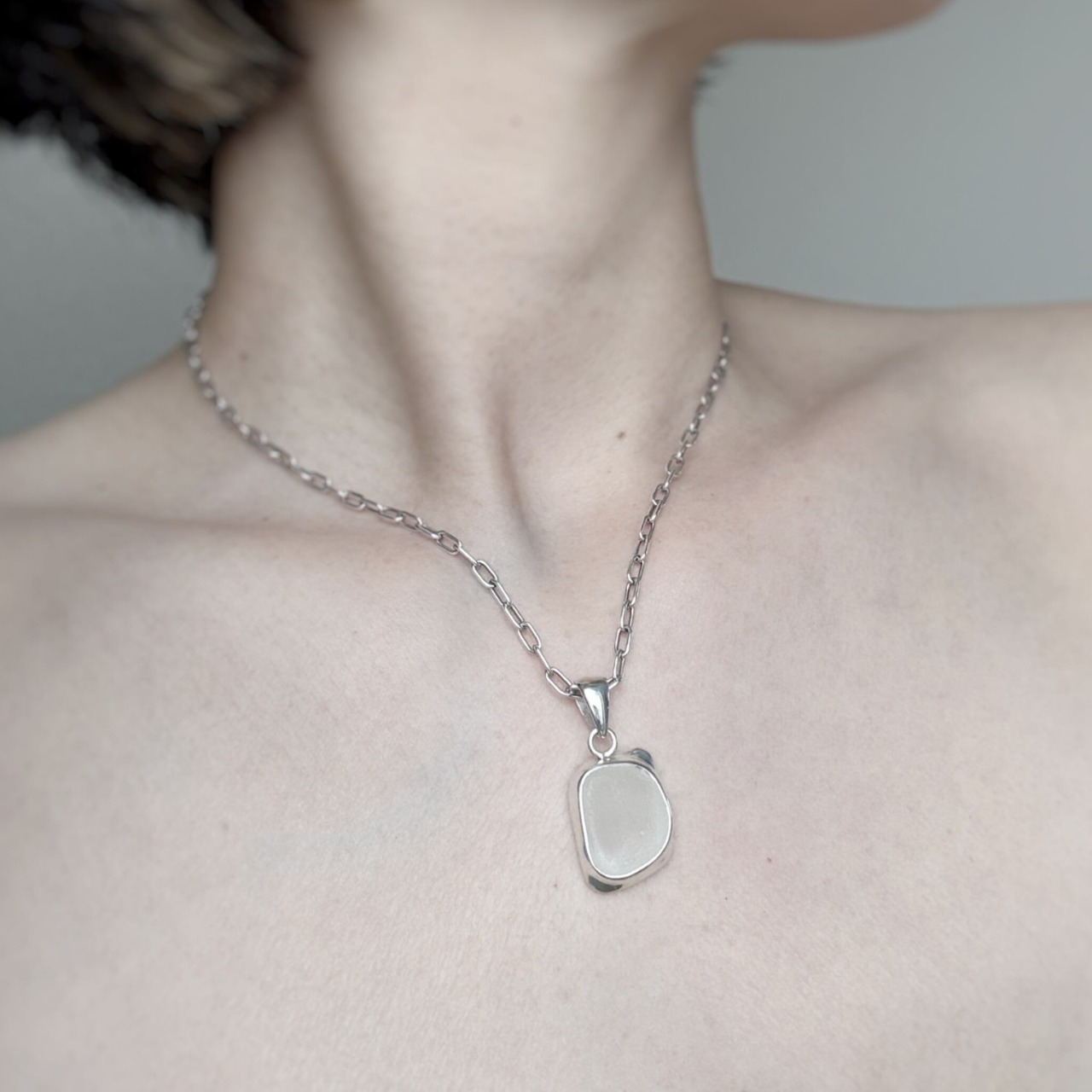 Horizon / Sea Glass  Pendant Head Rough