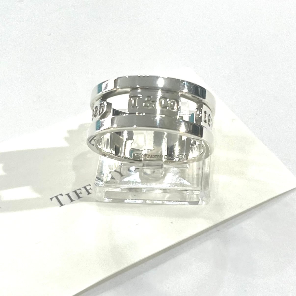 希少【TIFFANY&CO.】【18号 】2576 T&COオープンエレメント ボリューム