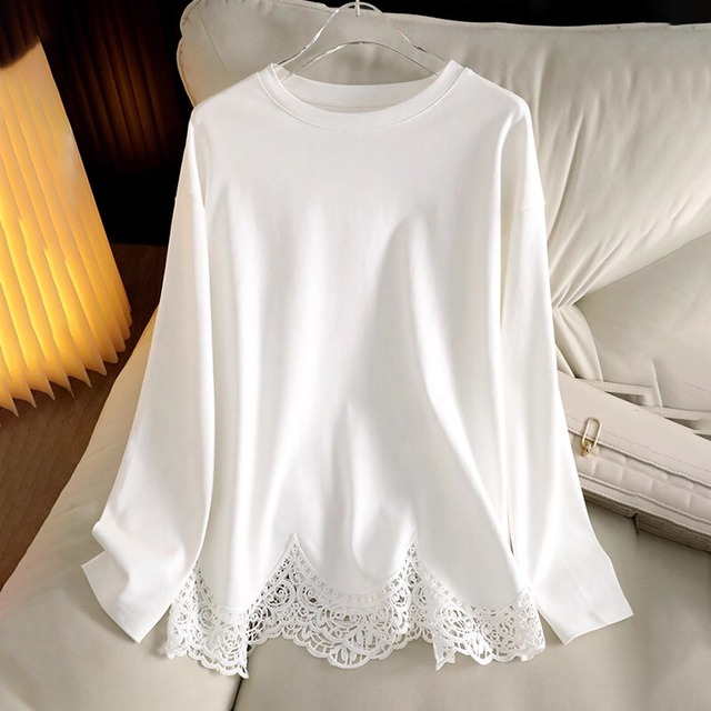Lace Trim Pullover　TO0964