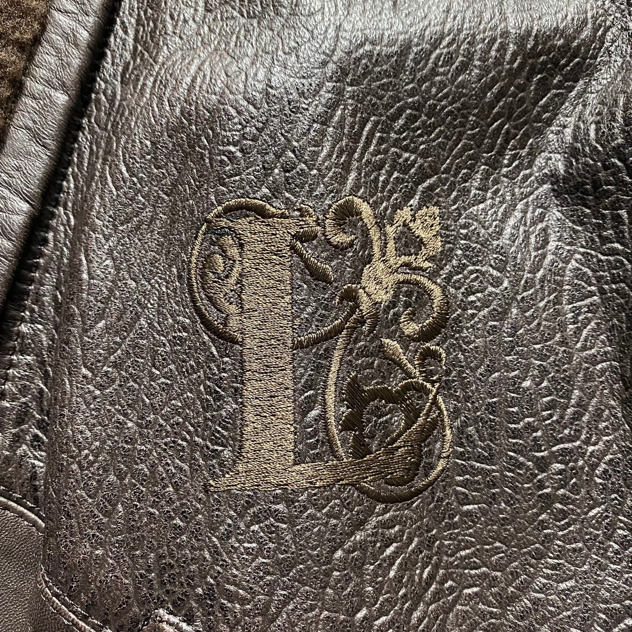 vintage LANVIN mouton shawl collar leather blouson