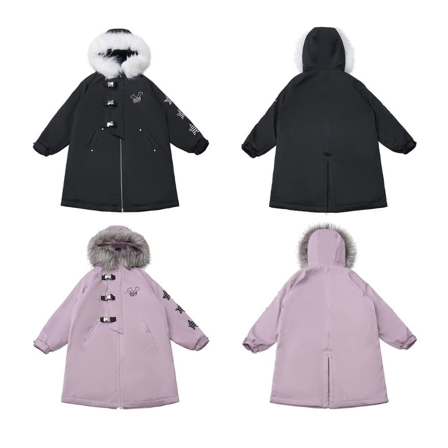 サブカル地雷系 コート モッズコート フェイクファーコート Y2K