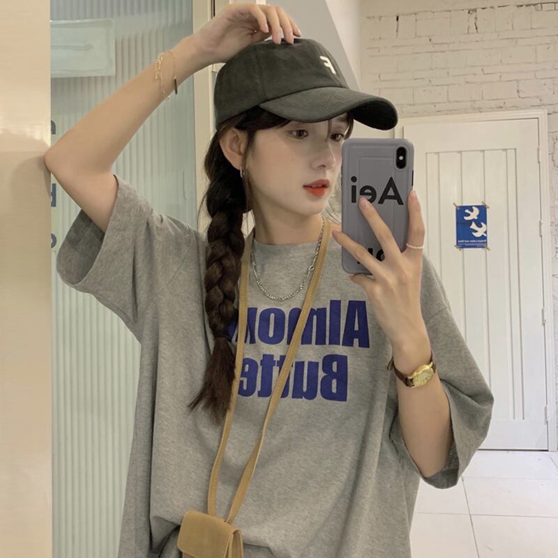 スタイルグレーTシャツ サマールーズ かわいい 夏物 試着室69915807457