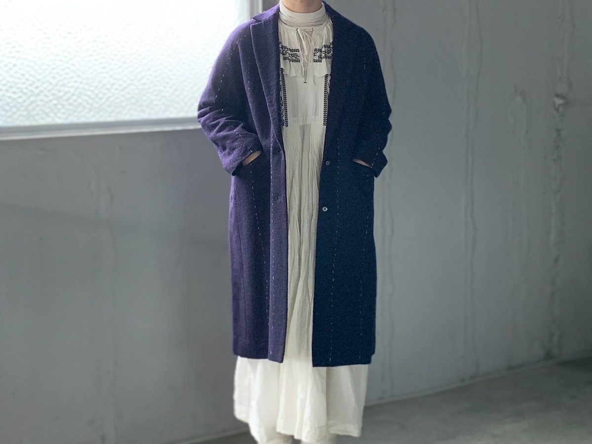 TOWAVASE 「バー ドゥ ノルマンディー」コート / navy | kamiorikaori