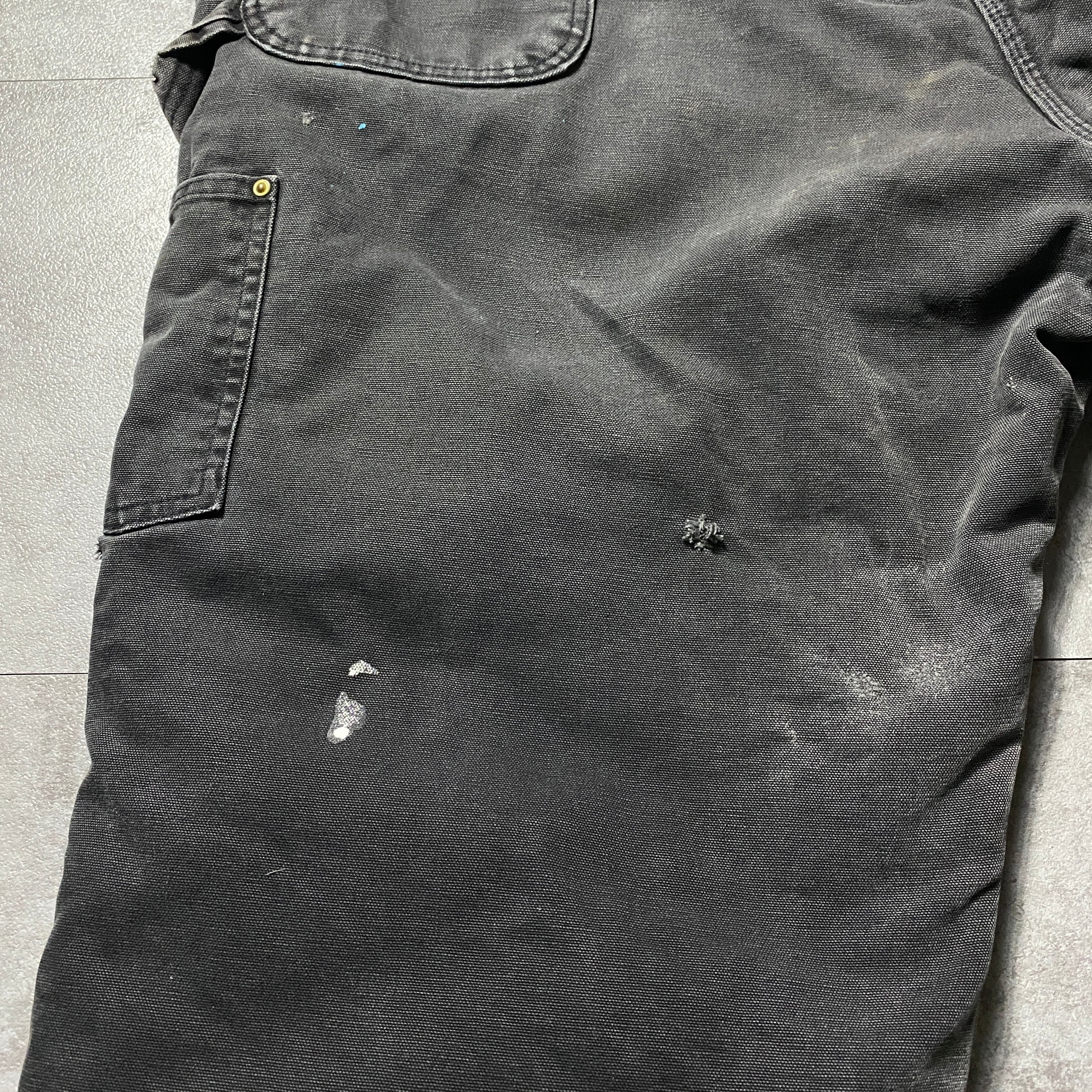 50×30】【USA製】00's carhartt カーハート ボタンフライ ダブルニー